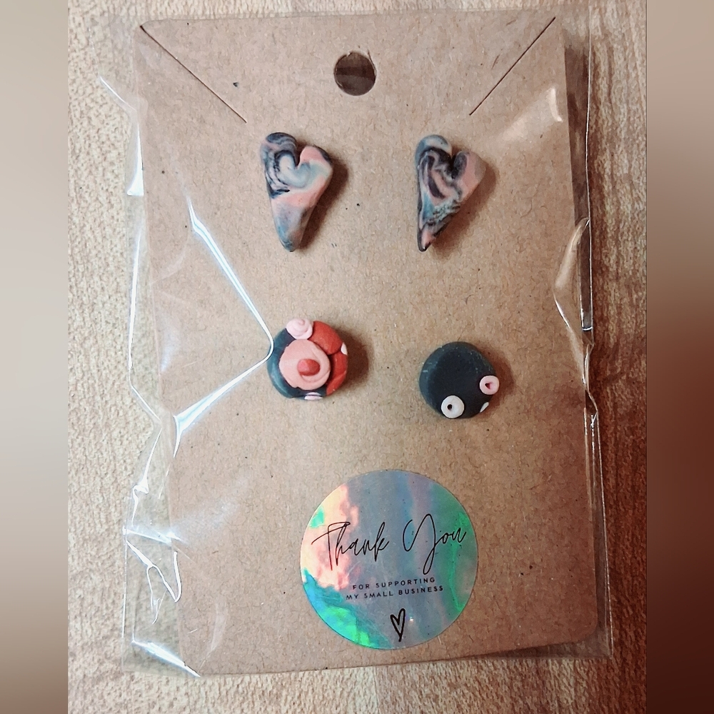 Black and Pink Jewelry Accessories Set